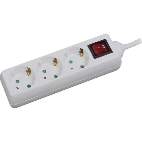 LogiLink LPS206 Multipresa con interruttore Bianco Schuko 1 pz. (1/5)