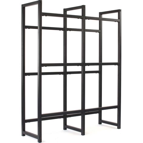 Toboli Scaffale in acciaio a ripiani per 6 casse di bevande, porta casse d'acqua 91x31x116cm, 20 kg/piano (1/5)