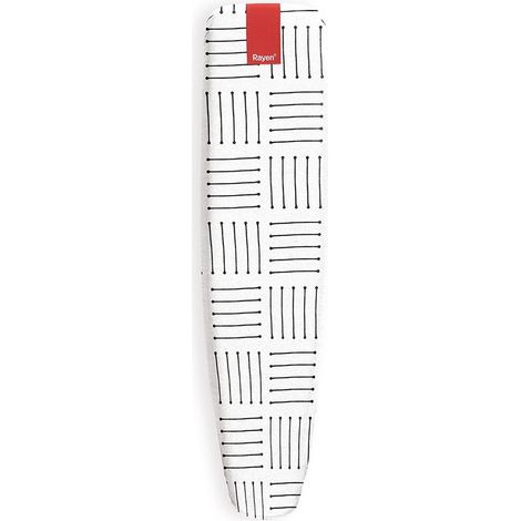 Rayen Maniche di ferro elastico Coprire con Strati di Schiuma, 100% Cotone e Rivestimento in Titanio Dimensioni: 61,5 x 21,5 cm, Altro, Righe Azzurre (1/5)