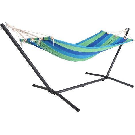 Detex Amaca con telaio in metallo supporto portata fino a 100 kg Verde