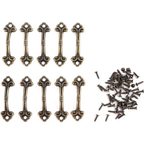 Poignée Antique en Alliage de Zinc pour Tiroir, Boîte à Bijoux, Emballage Cadeau Mini Accessoire (1/5)