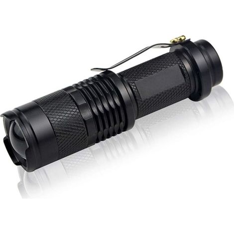 Sollbry mini lampe torche portable violette 395 nm, lampe de poche d'inspection étanche pour l'extérieur, adaptée à la plongée en plein air, à la natation, à la randonnée, au camping, à la chasse, à l (1/3)