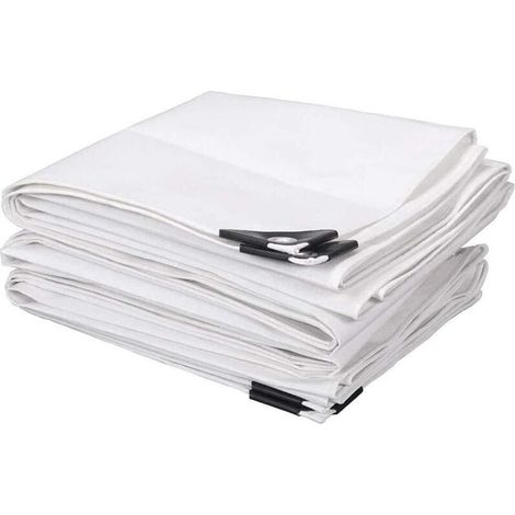 Premium Bâche - Isolant, Bâche De Protection Beige avec Oeillets, en PVC 180 G/M² - étanche, Indéchirable(Size:2x3m) S (1/4)