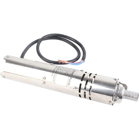 Pompe immergée 12V à aimant permanent, moteur DC sans balais, contrôleur MPPT intégré S122T-20, solaire autonome, usage puits/forage. (1/5)