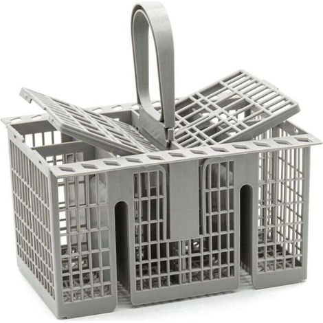 Cesta grande universal para cubiertos para lavavajillas, compatible con Hotpoint, gris - KZQ