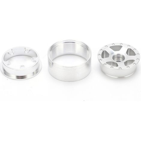 Beadlock-Felgen aus Aluminiumlegierung für Axial SCX24 90081 1/24 RC-Car (silbernes Zubehör) (1/5)