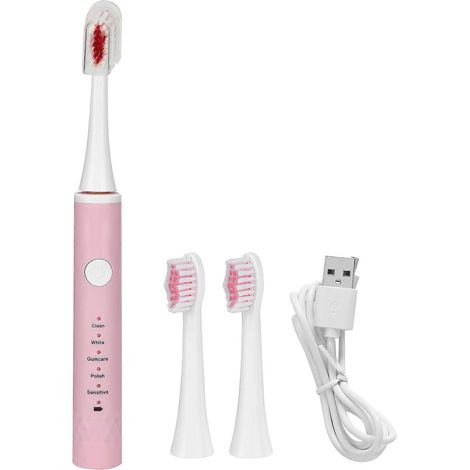 Brosse à dents électrique étanche rechargeable par USB, intelligente, à 5 modes, à ultrasons et à vibrations douces-AquaForge (1/5)
