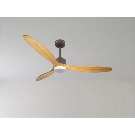 Ouray de Klassfan - Ventilateur de plafond et destratificateur moteur DC Laiton pales bois clair 25 à 40 m² OurayDC5P7Sw132 (1/5)