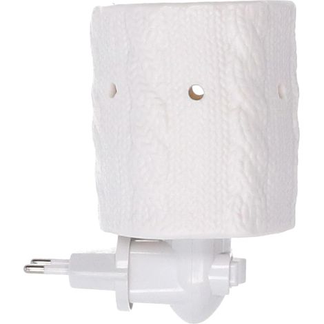 Duftkerzenstecker aus Keramik, weiß cm10,4x7,9h12,7 (1/4)