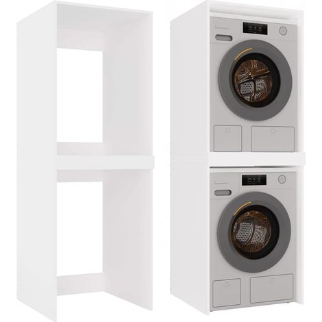 Mobiletto da bagno, bianco, 64 x 180 x 64 cm (1/5)