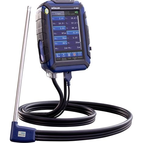 Analyseur de combustion Wöhler A450 L 100.000 ppm