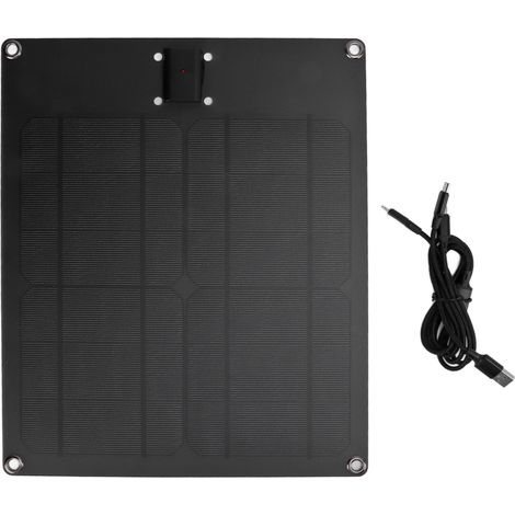 Chargeur Solaire 12W 6V Portable Efficace Batterie Externe Solaire avec Câble de Recharge pour Smartphones Tablettes Appareils Photo (1/5)
