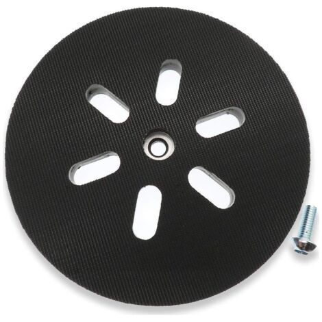 Disque abrasif 150 mm - Compatible Bosch GEX 150/150 AC/150 Turbo - Ponçage efficace bois dur et plâtre - 6 trous pour aspiration (1/5)