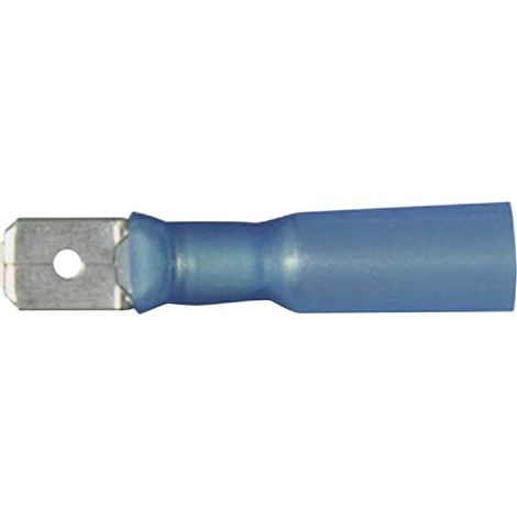 Cosse à languette mâle 6.3 x 0.8 mm Vogt Verbindungstechnik 3911h avec gaine thermorétractable 180 °