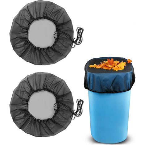 Rain Net for Rain Tank, Protection Net with Drawstring, Protection Against Mosquitoes and Leaves (80 cm, 2 Pieces) (1/5)