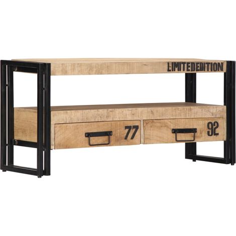 Pratico mobile porta TV/credenza di design 100 cm legno massello di mango 2502272
