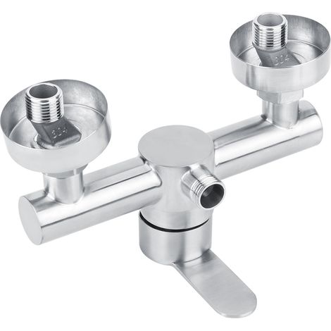 Grifería de ducha fabricada en acero inoxidable 304, grifería termostática para baño con conexión G1/2 pulgada, 19,5 cm (1/5)