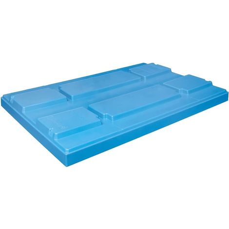 BRB Abdeckhaube für Palettenmaß LxB 1205x805 mm, Polypropylen-Kunststoff (PP), blau (1/3)
