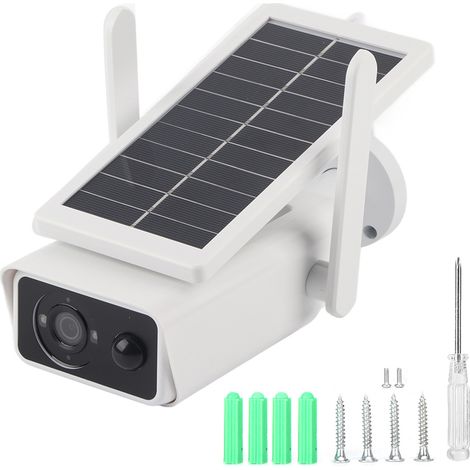 Decdeal 1080p Solarkamera Outdoor Wireless Überwachung Regenfisch abgelegene Nachtsicht Monitor Batterieantrieb