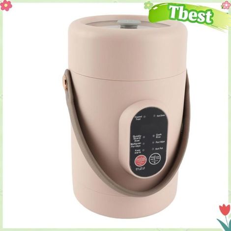 Tbest Cuisinière électrique Mini cuiseur électrique avec couvercle visuel, marmite à ragoût electromenager mijoteur Prise UE 220v (1/5)