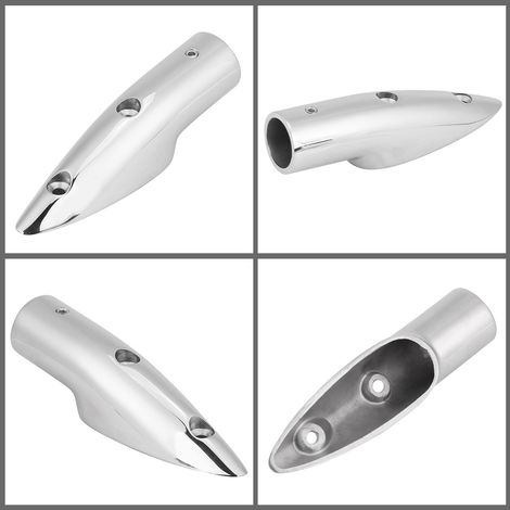 7/8" Edelstahl-Handlaufkopf für die Schifffahrt, Aufsatzmontage, 5,5° Winkel, Bootsbeschläge (1/5)