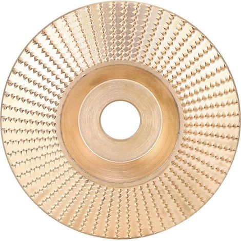 Disque de sculpture en biseau, meuleuse d'angle, outil de meule 100mm or pour bois matériaux non métalliques (1/5)