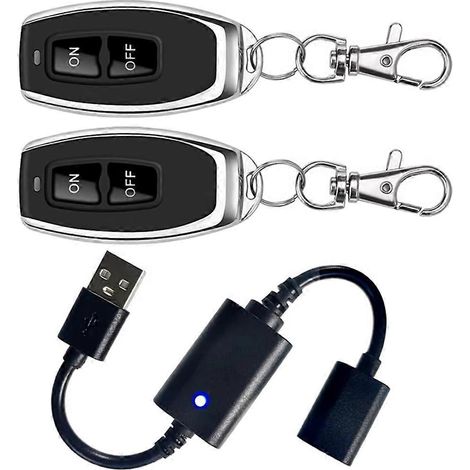 Interrupteur marche/arrêt sans fil USB RF DC5V pour lampe de lecture/ventilateur à bande LED (1/5)
