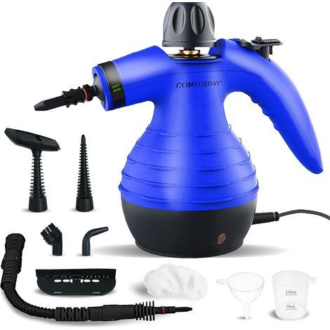 Handheld Steam Cleaner, 900w-1050w, 9 Accessories, For Floors, Carpets, Car, Kitchen (1/5)