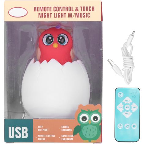 Simulation œuf de dinosaure veilleuse avec cent musiques jouet innovant modèle forme animale hibou pour enfants (1/5)