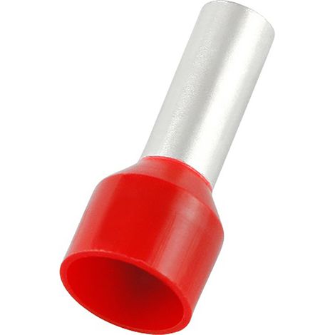 Embout à sertir 10mm², Rouge, longueur 18mm (1/2)