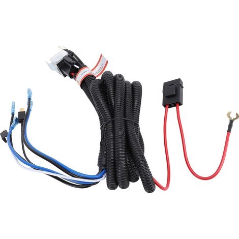 Kit de cableado con relé de bocina, 80 A, SPST de 4 pines normalmente abierto, para coche, camión, SUV, autocaravana, quad, camioneta, motocicleta, 24 V (1/5)