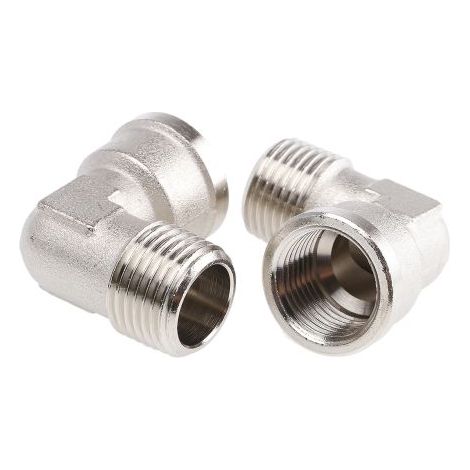 Raccord hydraulique coudé Legris, R 1/2 Mâle G 1/2 Femelle, 60 bars Bars ( Prix pour Paquet de 3 )