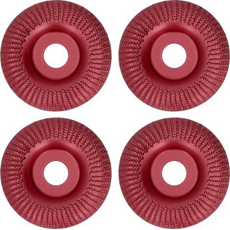 4 pièces disque de roue de meuleuse 16mm en acier inoxydable sculpture rapide façonnage meulage polissage ponçage vin rouge (1/5)