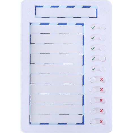 Tableau de Routine Enfant avec Liste de Tâches Magnétique, Tableau Mémo Amovible et 4 Feuilles de Rechange (1/5)