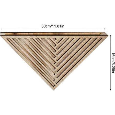 Nouveau pot de fleurs mural géométrique en bois, pour plantations d'extérieur et d'intérieur, artisanat en bois irrégulier - Style C -