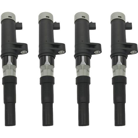 Lot de 4 bobines d'allumage compatibles avec Renault Primastar, Vivaro, Clio, Espace, Scénic, Kangoo, Laguna, Mégane, Modus, Trafic et Vel Satis, remplace 7700107177. (1/5)