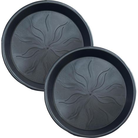 Générique Coupelles d'eau pour Pots de 2 Récipients Circulaires Anti-Goutte Soucoupes de Pots de Fleurs Pour intérieur, extérieur, maison, jardin, balcon, arrière-cour, sol, pelouse, parc (1/5)