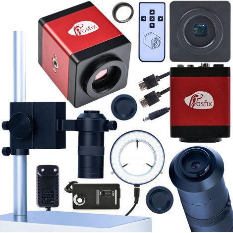 DIGITALES MIKROSKOP FÜR ELEKTRONIK MIT FULLHD-KAMERA RED DRACO ILLUMINANT 4IN1