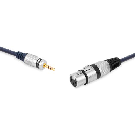 Cavo con connettore jack stereo da 3,5 mm - presa XLR a 3 pin vitalco Cavo con connettore jack stereo da 3,5 mm - presa XLR a 3 pin vitalco 3,0 m (MK21) (1/5)