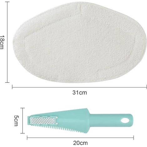 12-teiliges Wischmopp-Set für Polti Vaporetto Dampfmopp-Zubehör, wiederverwendbarer Mikrofaser-Dampfmopp, kompatibel mit Polti Vaporetto, Ersatz für PAEU0332 (1/5)