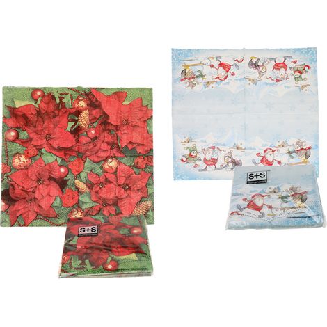 Serviettes de table en papier de Noël, 20 pièces, Carmani (1/3)