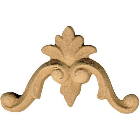 Fregio Mobili Pasta Di Legno Grezzo 60X42H Mm Decoro Restauri Decorazione Arte 034517
