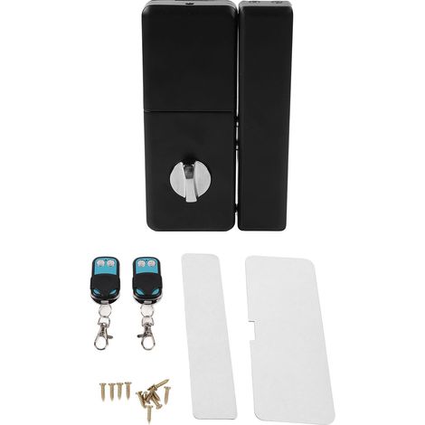 Serrure de porte d'entrée sans clé en alliage d'aluminium, système de contrôle d'accès électronique intelligent à télécommande pour porte en bois ou en fer, verrou de sécurité électronique pour porte (1/5)
