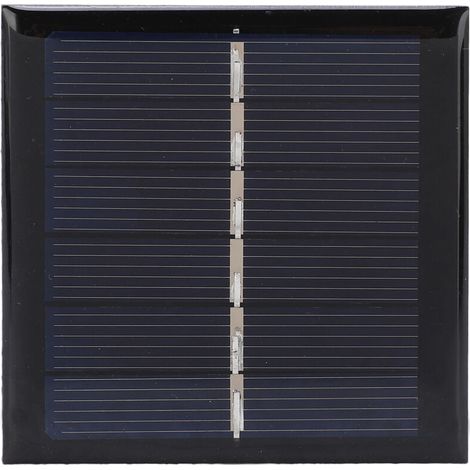 Jeffergarden Panneau solaire portable 0,6 W 3 V en polysilicium, module de charge de niveau A pour éclairage de jardin (1/5)