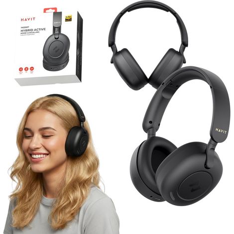 Havit H655BT Kabellose Bluetooth-Kopfhörer Schwarz (1/5)