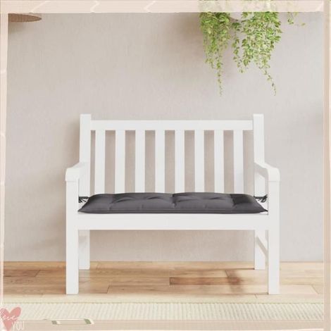 361811 Coussin de banc de jardin anthracite 110x50x7 cm tissu oxford (1/5)