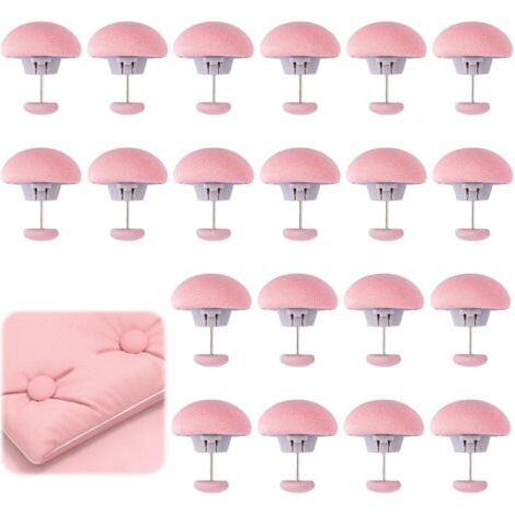 20 Pièces Clips de Fixation Ronds, Pince Couette Housse, Attache Couette Dans Housse, Motif Champignon Clip Couette, Enfile Couette avec Boutons, Clip Fixation Couette pour Matelas Housse de Couette (1/5)