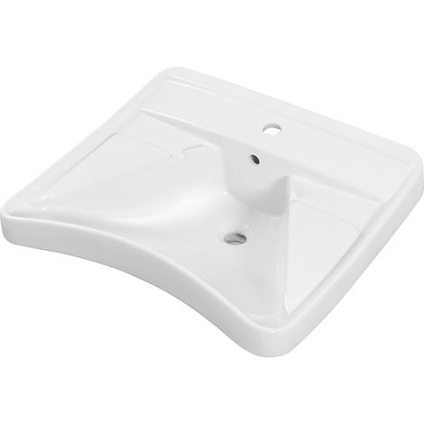 Lavabo sospeso per disabili 66 cm ergonomico con poggia gomiti