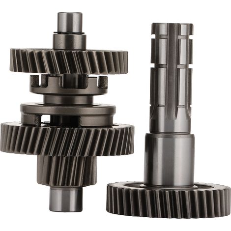 Gear set with 15 teeth, main and countershaft gear set specifically for ATV200 engines, replacement gear for motorcycle gearbox housing, gearbox repair parts for off-road vehicles.--DTEKGAZ