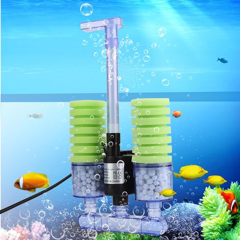 Mini aquarium avec éponge et pompe à eau submersible (XY-2902) (1/5)